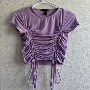 Forever 21 Cinch Front Tie Top